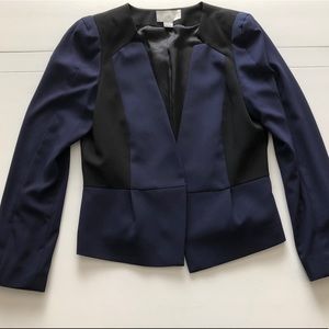 H&M black and blue blazer in excellent condition